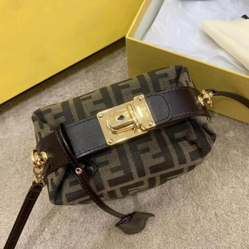 Fendi Vintage Mamma Baguette zucca tasak f06 Replica Taskak Luxus Shop Hamis Taskak Markas replika taskak