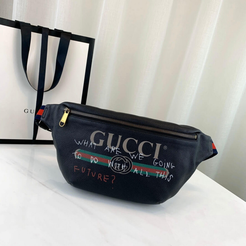 Gucci Coco Capitan Logo Belt Bag 493869 Replica Taskak Luxus Shop Hamis Taskak Markas replika taskak